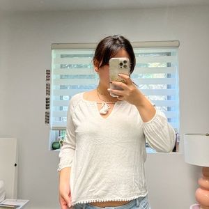 White knit with tinsel and small details